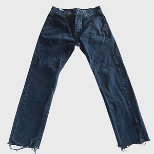 Levi's Black Cotton 505 Straight Leg Mid Rise Denim Mens Jeans Size 33 x‎ 34